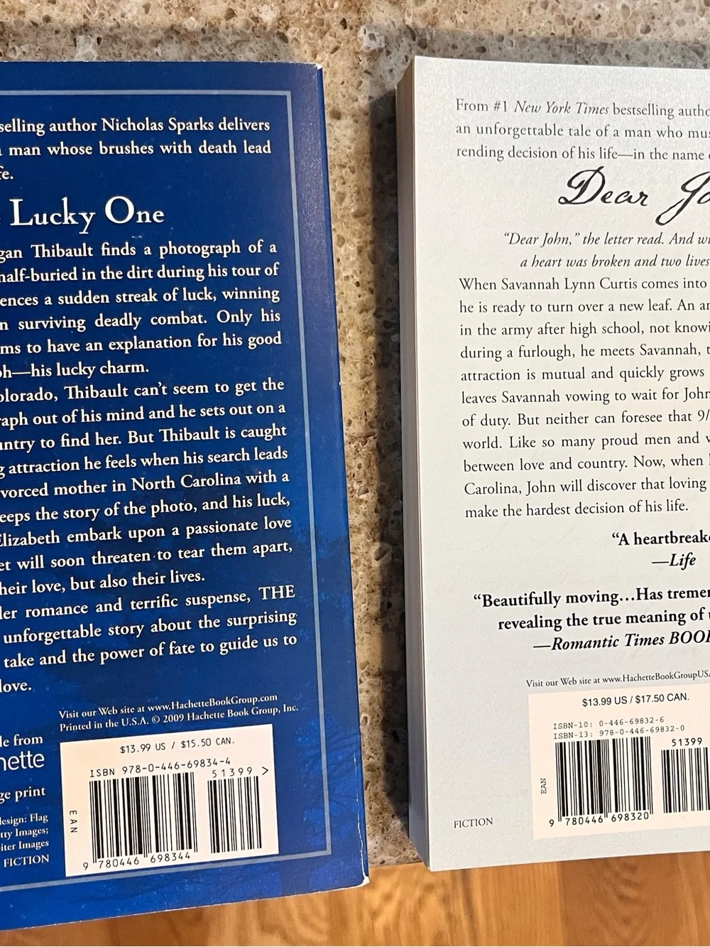 NICHOLAS SPARKS - Paperback Novel SET